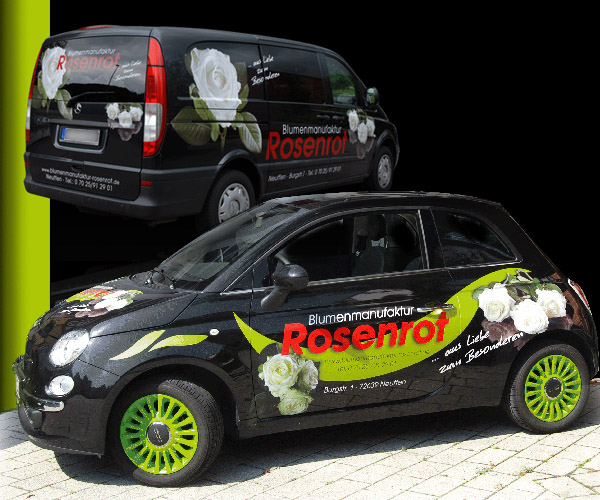 Beschrfitung Rosenrot