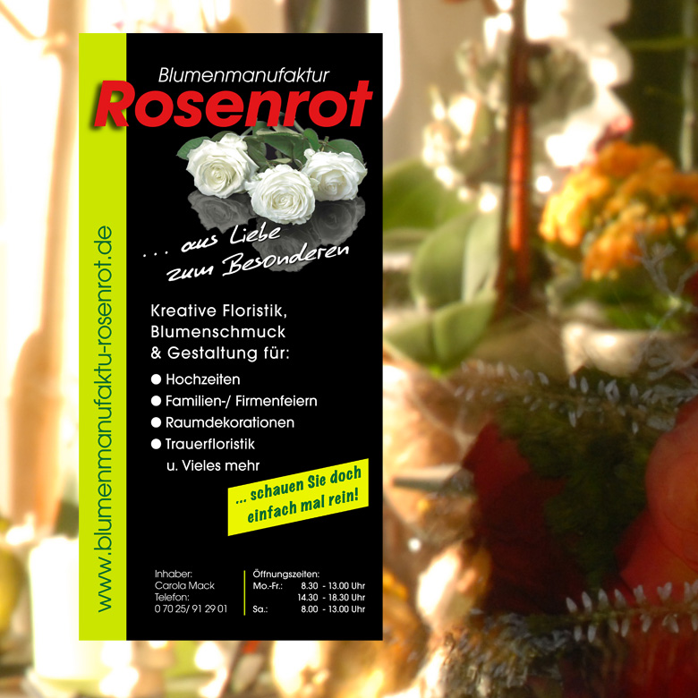 MedienDesign Schilder Geschäftsausstattung